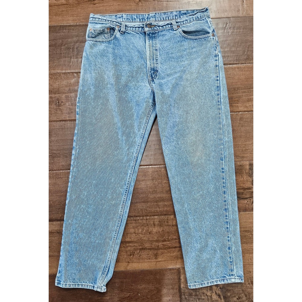VTG 80's Levis 506 Jeans Light Acid Wash Straight Leg Made in USA W40 L32